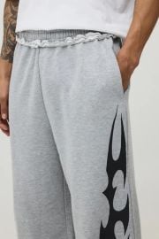 Extreme Wide Leg Graphic Joggers at Boohoo